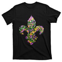 Happy Mardi Gras Carnival Fat Tuesday Fleur De Lis T-Shirt