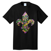 Happy Mardi Gras Carnival Fat Tuesday Fleur De Lis Tall T-Shirt