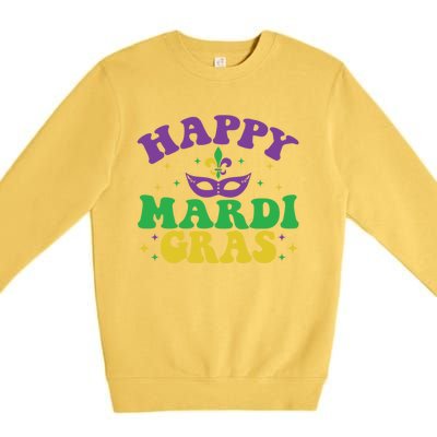 Happy Mardi Gras Premium Crewneck Sweatshirt