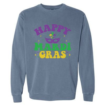 Happy Mardi Gras Garment-Dyed Sweatshirt