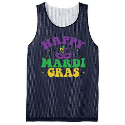 Happy Mardi Gras Mesh Reversible Basketball Jersey Tank