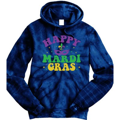 Happy Mardi Gras Tie Dye Hoodie