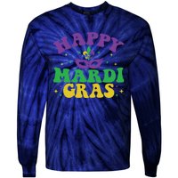 Happy Mardi Gras Tie-Dye Long Sleeve Shirt