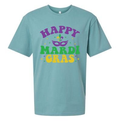 Happy Mardi Gras Sueded Cloud Jersey T-Shirt