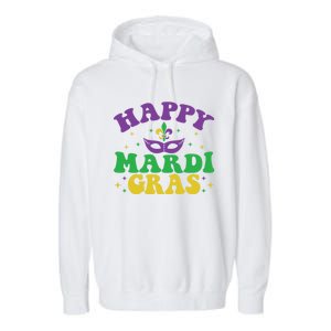 Happy Mardi Gras Garment-Dyed Fleece Hoodie