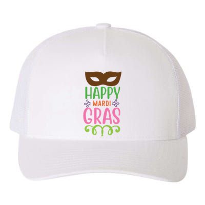 Happy Mardi Gras Yupoong Adult 5-Panel Trucker Hat