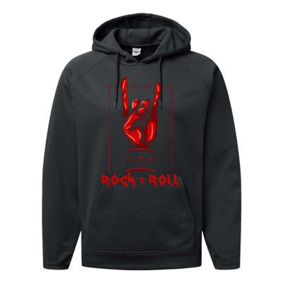 Heavy Metal Guitar Death Metal Rock N Roll Music Performance Fleece Hoodie