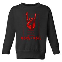 Heavy Metal Guitar Death Metal Rock N Roll Music Toddler Sweatshirt