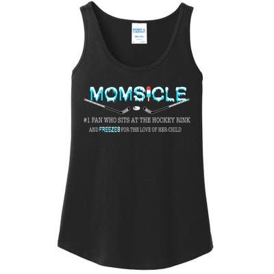 Hockey Mom Gifts For Mothers Day Momsicle Mom Funny Premium Ladies Essential Tank