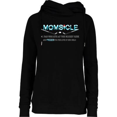 Hockey Mom Gifts For Mothers Day Momsicle Mom Funny Premium Womens Funnel Neck Pullover Hood