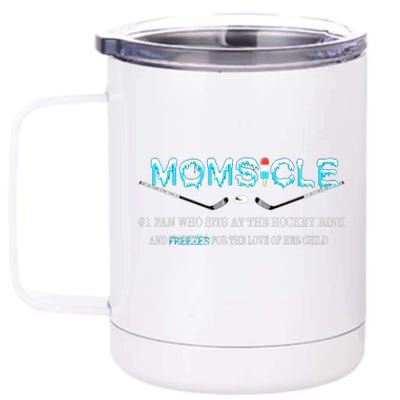 Hockey Mom Gifts For Mothers Day Momsicle Mom Funny Premium 12 oz Stainless Steel Tumbler Cup