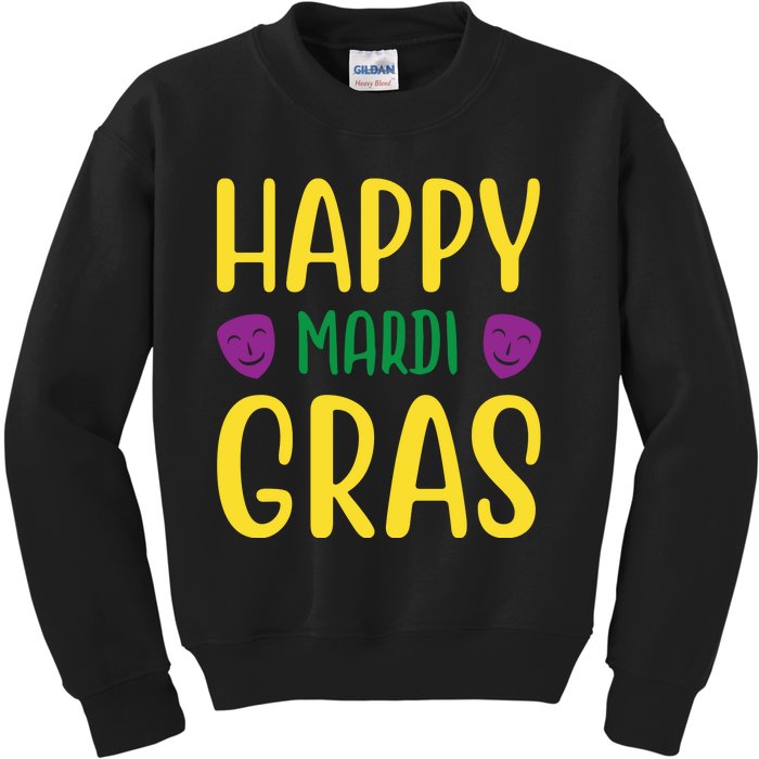 Happy Mardi Gras Kids Sweatshirt