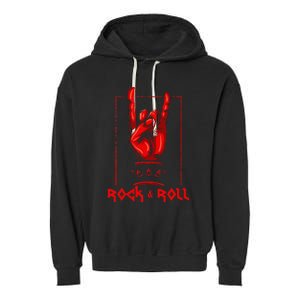 Heavy Metal Guitar Death Metal Rock N Roll Music Garment-Dyed Fleece Hoodie