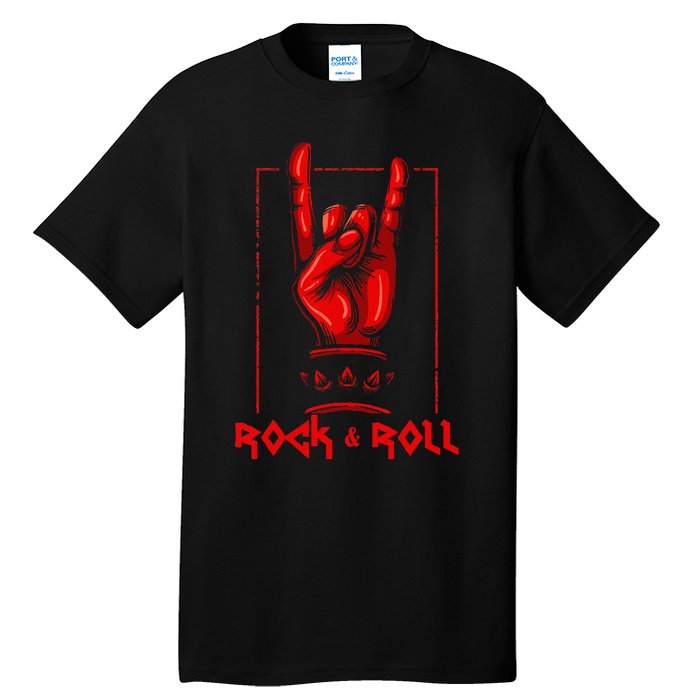 Heavy Metal Guitar Death Metal Rock N Roll Music Tall T-Shirt