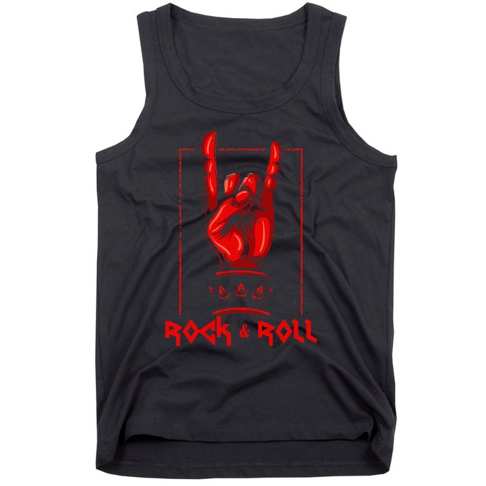 Heavy Metal Guitar Death Metal Rock N Roll Music Tank Top