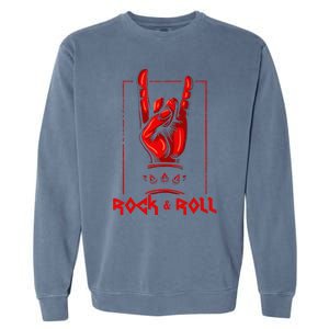 Heavy Metal Guitar Death Metal Rock N Roll Music Garment-Dyed Sweatshirt