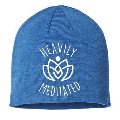 Heavily Meditated Gift Pretty Lotus Meditation Gift Sustainable Beanie