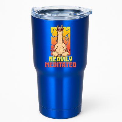 Heavily Meditated Great Gift Yoga Llama Gift Tumbler