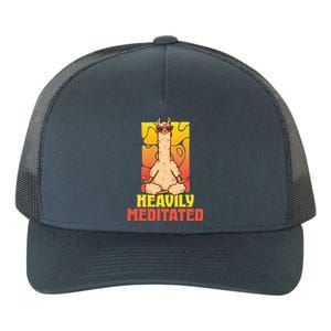 Heavily Meditated Great Gift Yoga Llama Gift Yupoong Adult 5-Panel Trucker Hat