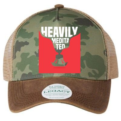 Heavily Meditated Gift Yoga Spiritual Meditation Gift Legacy Tie Dye Trucker Hat