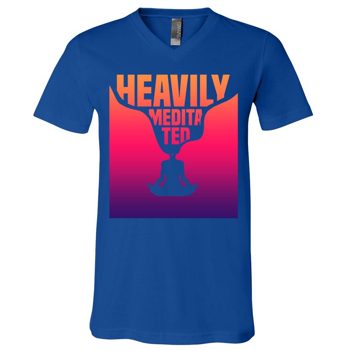 Heavily Meditated Great Gift Yoga Spiritual Meditation Great Gift V-Neck T-Shirt