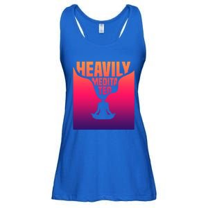 Heavily Meditated Great Gift Yoga Spiritual Meditation Great Gift Ladies Essential Flowy Tank