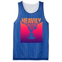 Heavily Meditated Great Gift Yoga Spiritual Meditation Great Gift Mesh Reversible Basketball Jersey Tank