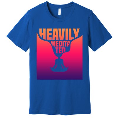 Heavily Meditated Great Gift Yoga Spiritual Meditation Great Gift Premium T-Shirt