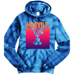 Heavily Meditated Great Gift Yoga Spiritual Meditation Great Gift Tie Dye Hoodie