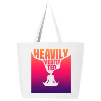 Heavily Meditated Great Gift Yoga Spiritual Meditation Great Gift 25L Jumbo Tote