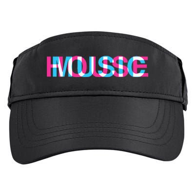 House Music Glitch Optical Illusion EDM Rave DJ Adult Drive Performance Visor