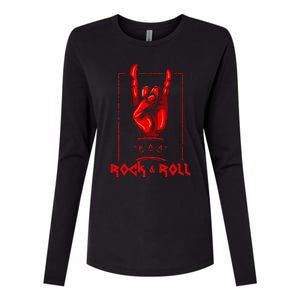 Heavy Metal Guitar Death Metal Rock N Roll Music Womens Cotton Relaxed Long Sleeve T-Shirt