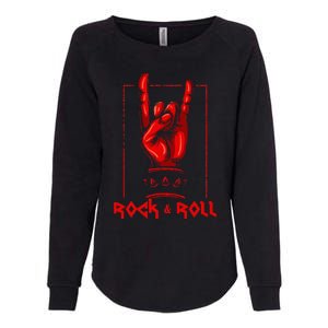 Heavy Metal Guitar Death Metal Rock N Roll Music Womens California Wash Sweatshirt