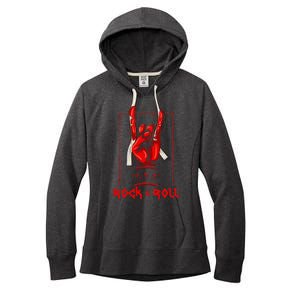 Heavy Metal Guitar Death Metal Rock N Roll Music Women's Fleece Hoodie