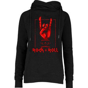 Heavy Metal Guitar Death Metal Rock N Roll Music Womens Funnel Neck Pullover Hood