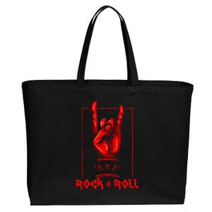 Heavy Metal Guitar Death Metal Rock N Roll Music Cotton Canvas Jumbo Tote