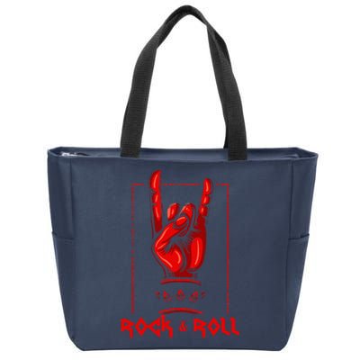 Heavy Metal Guitar Death Metal Rock N Roll Music Zip Tote Bag