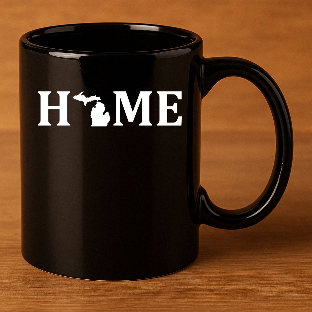 Home Michigan Great Lake State MI Est 1837 Home 11oz C Handle Ceramic Mug