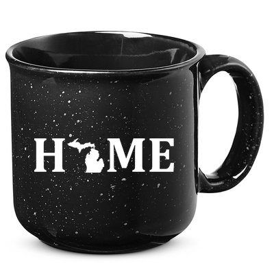 Home Michigan Great Lake State MI Est 1837 Home 15oz Campfire Ceramic Mug