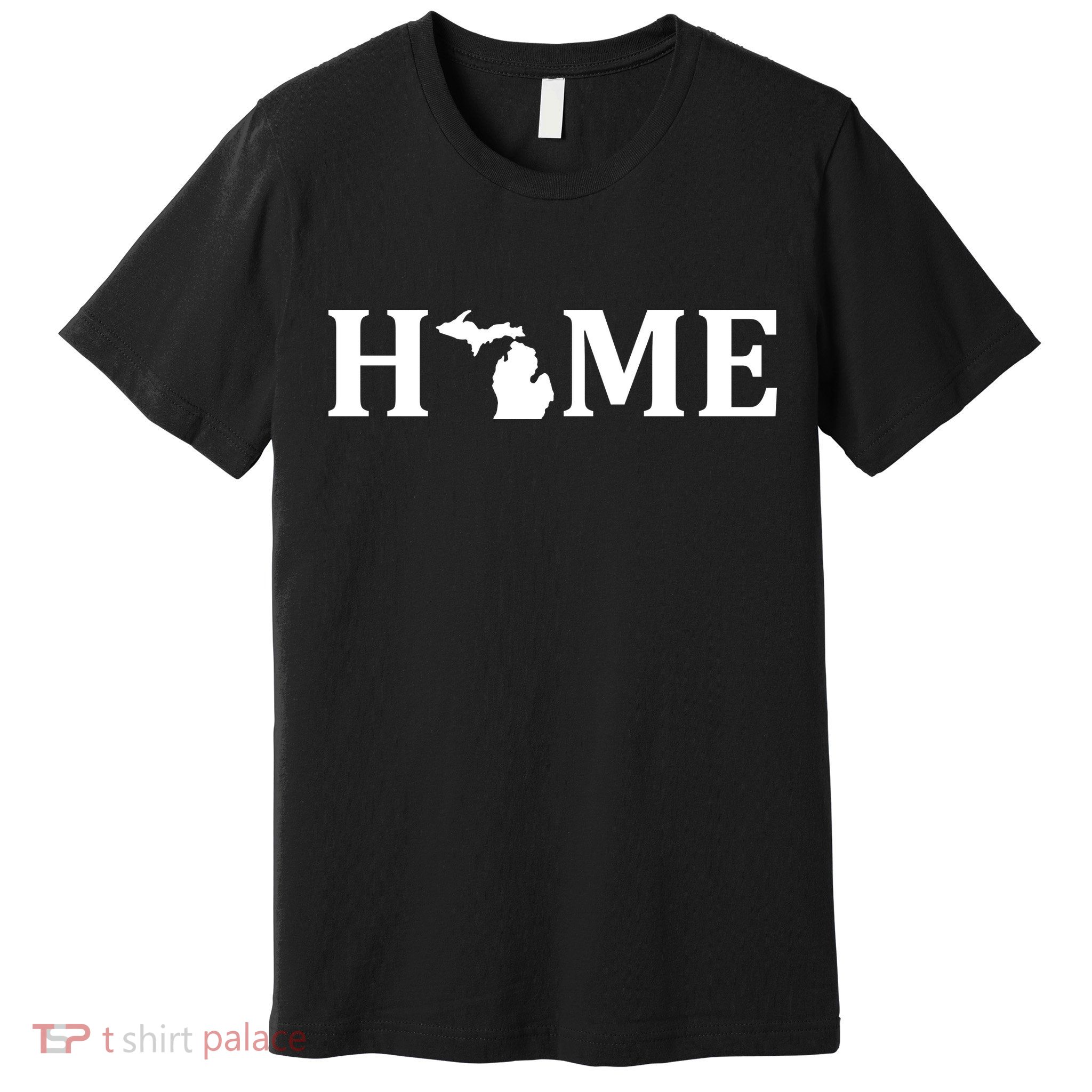 Home Michigan Great Lake State MI Est 1837 Home Premium T-Shirt