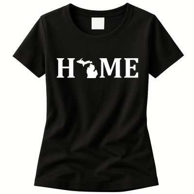 Home Michigan Great Lake State MI Est 1837 Home Womens T-Shirt