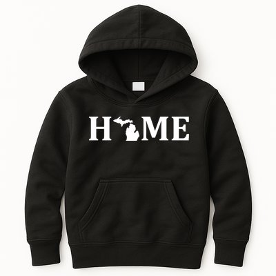 Home Michigan Great Lake State MI Est 1837 Home Kids Hoodie