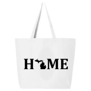 Home Michigan Great Lake State MI Est 1837 Home 25L Jumbo Tote