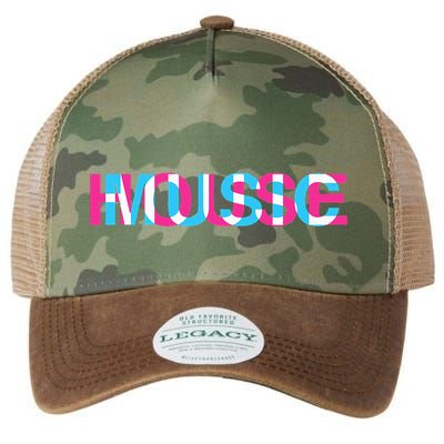 House Music Glitch Optical Illusion Edm Rave Dj Legacy Tie Dye Trucker Hat