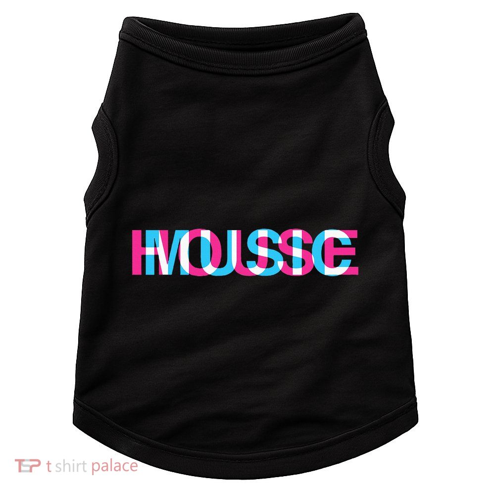 House Music Glitch Optical Illusion Edm Rave Dj Doggie Tank