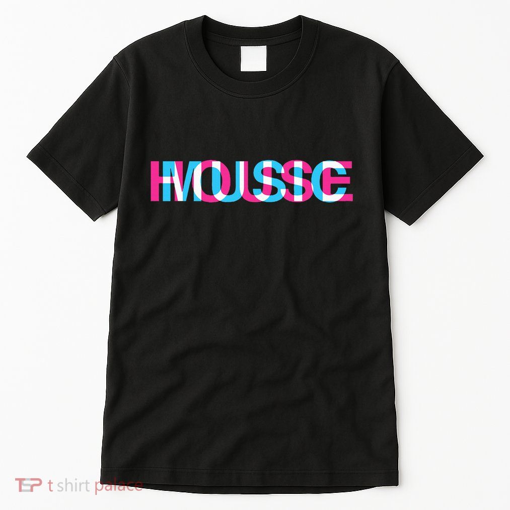 House Music Glitch Optical Illusion Edm Rave Dj Tall T-Shirt