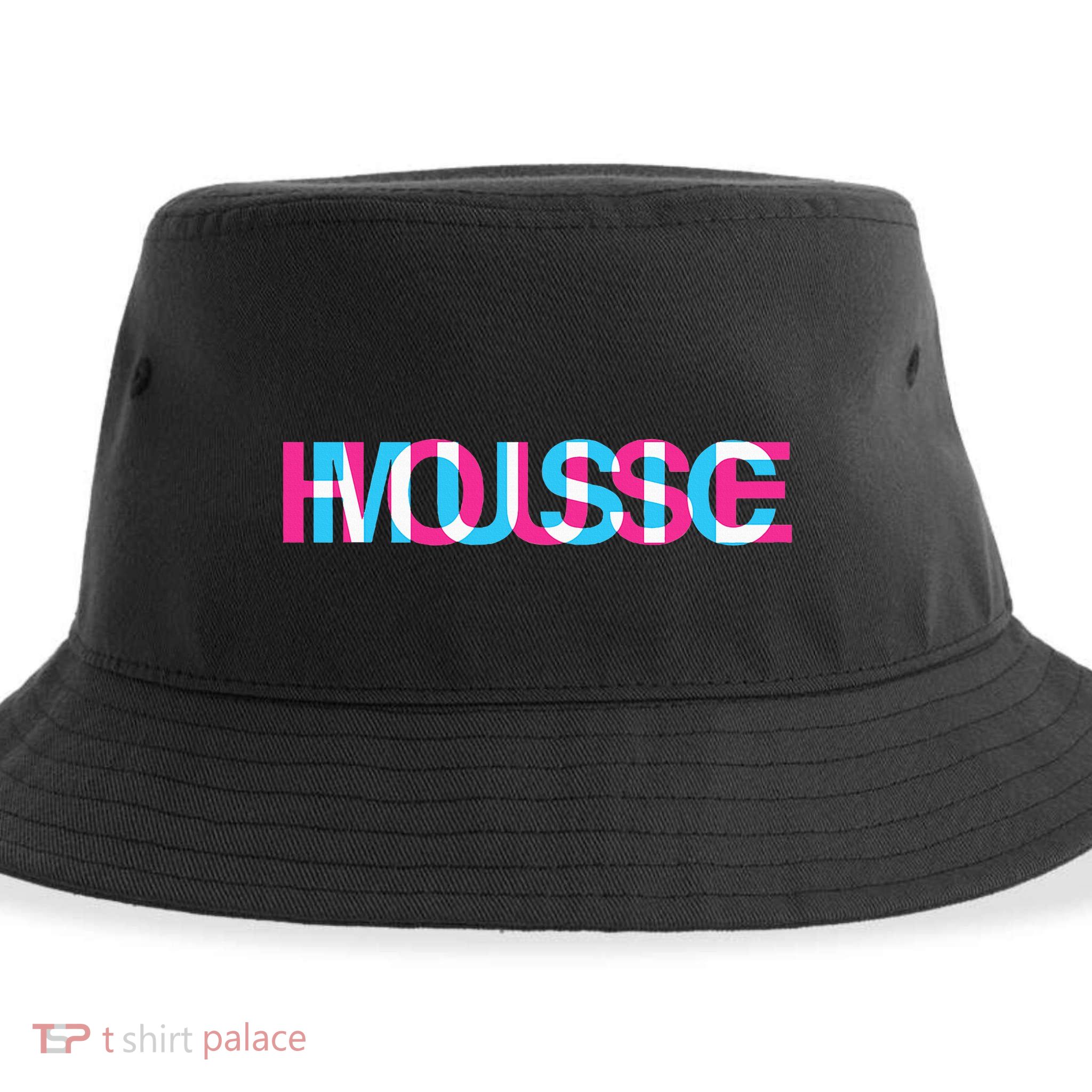 House Music Glitch Optical Illusion Edm Rave Dj Sustainable Bucket Hat