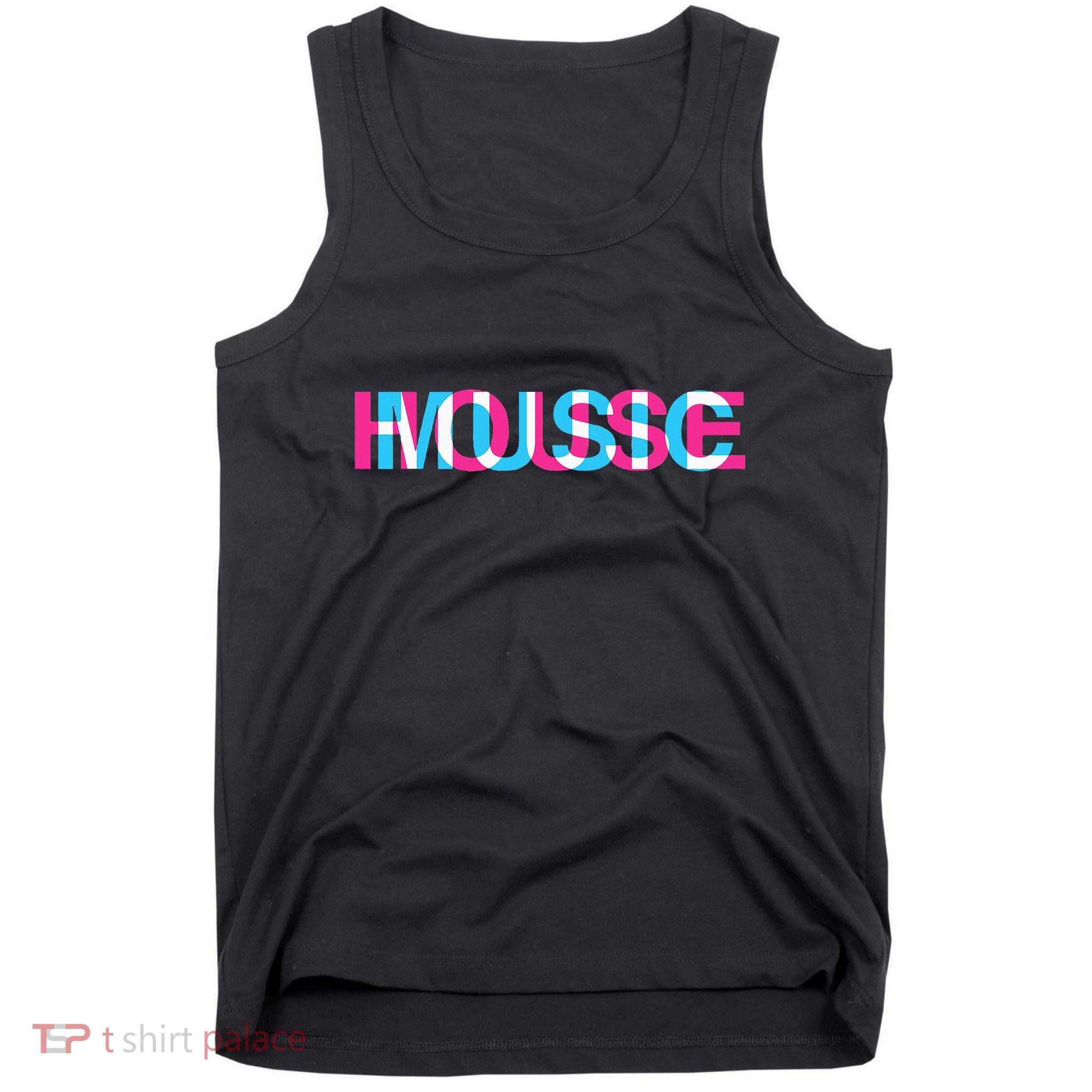 House Music Glitch Optical Illusion Edm Rave Dj Tank Top