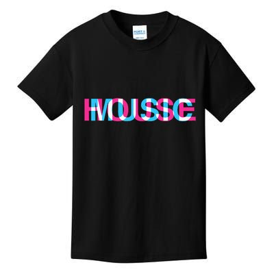 House Music Glitch Optical Illusion Edm Rave Dj Kids T-Shirt