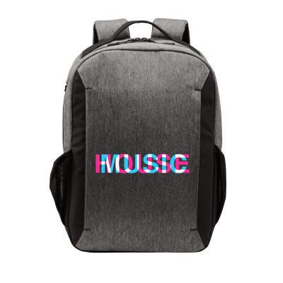 House Music Glitch Optical Illusion Edm Rave Dj Vector Backpack